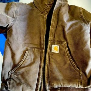 Carhartt youth brown insulated coat